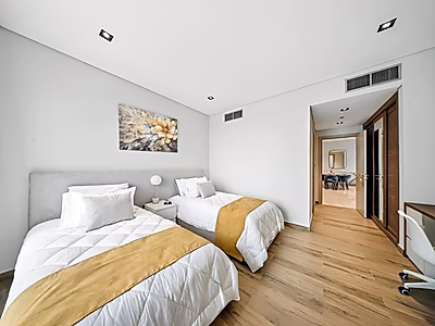 شقة أنيقة من غرفتي نوم في قلب مارينا لوسيل