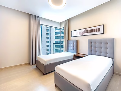 شقة زاوية ٢ غرفة + خادمة في مارينا لوسيل | عائد استثماري فوري + خطة سداد مرنة