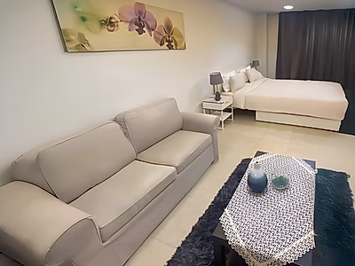 استوديو فاخر في فيفا بحرية 23 بإطلالة بحرية خلابة وشرفة خاصة