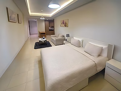 استوديو فاخر في فيفا بحرية 23 بإطلالة بحرية خلابة وشرفة خاصة