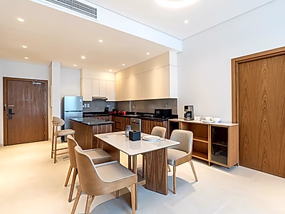 لا بلاج ساوث | إطلالات مدينة/بحر | شقة فاخرة غرفة نوم