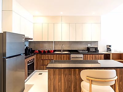 لا بلاج ساوث | إطلالات مدينة/بحر | شقة فاخرة غرفة نوم