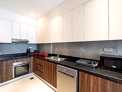 لا بلاج ساوث | إطلالات مدينة/بحر | شقة فاخرة غرفة نوم