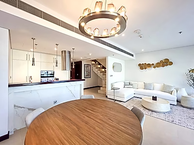 شقة دوبلكس أنيقة مفروشة بغرفة نوم واحدة مع تراس في اللؤلؤة - قطر