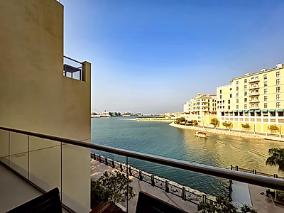 شقة دوبلكس أنيقة مفروشة بغرفة نوم واحدة مع تراس في اللؤلؤة - قطر