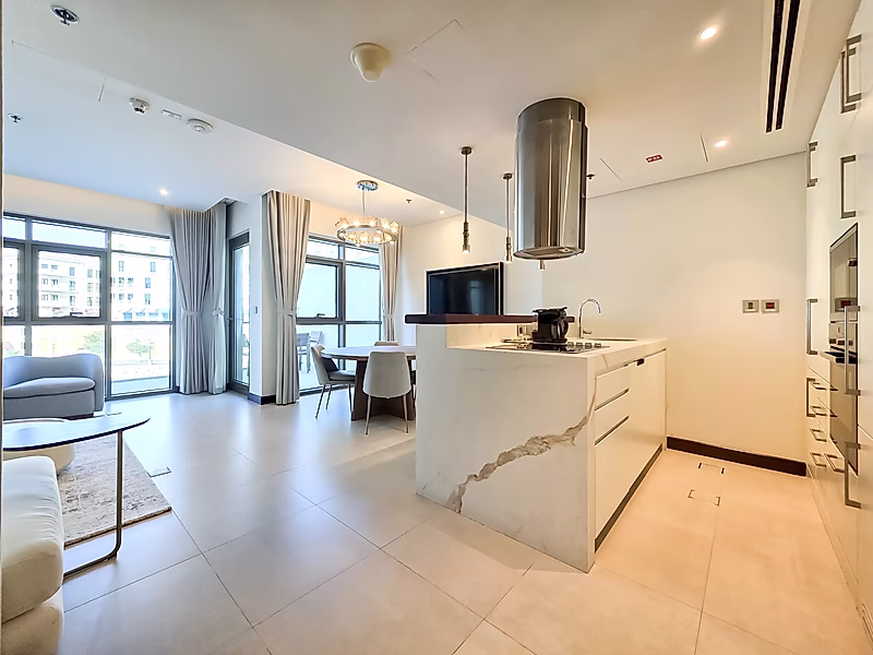 Luxury 3BR+Maid Simplex in The Pearl | Furnished - Photo 2