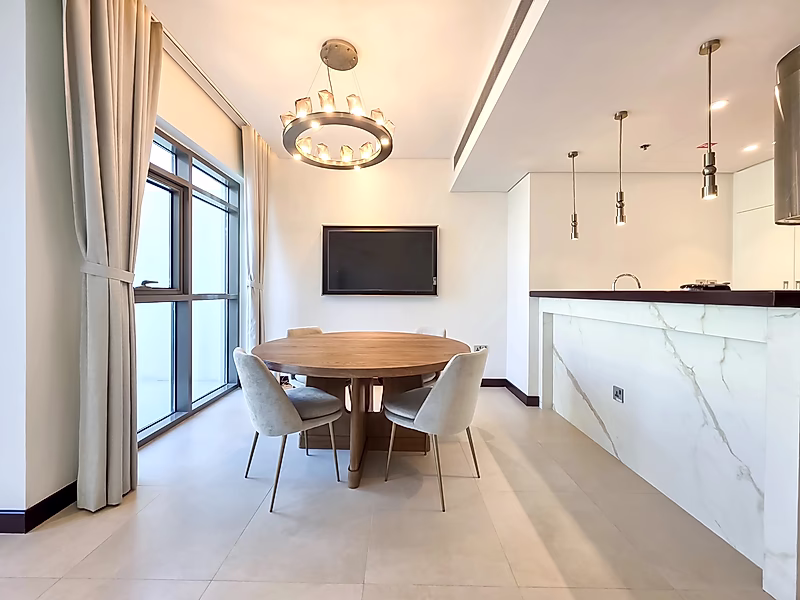 Luxury 3BR+Maid Simplex in The Pearl | Furnished - Photo 3