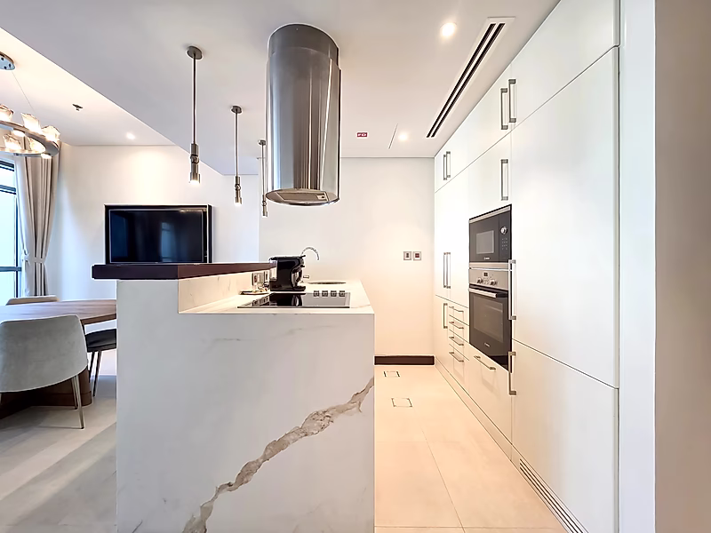 Luxury 3BR+Maid Simplex in The Pearl | Furnished - Photo 8