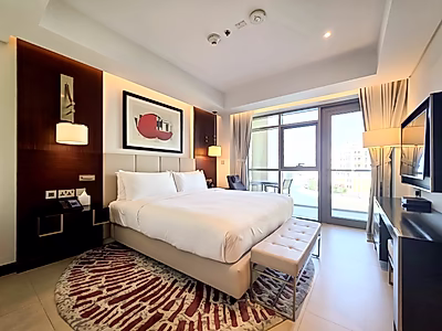 دوبلكس أنيق غرفتين نوم في اللؤلؤة | مفروش فاخر | دخول خاص للشاطئ