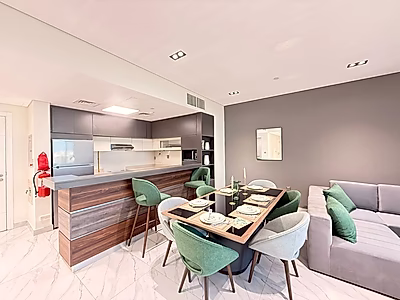 شقة فاخرة من غرفتي نوم بإطلالة خلابة على حديقة كريسنت