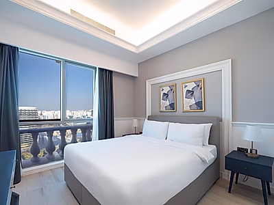 شقة فاخرة غرفة وصالة مؤثثة بالكامل | برج بن الشيخ – الدوحة