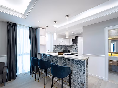 شقة فاخرة غرفة وصالة مؤثثة بالكامل | برج بن الشيخ – الدوحة