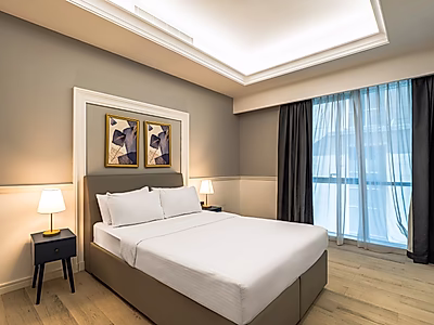 شقة فاخرة غرفة وصالة مؤثثة بالكامل | برج بن الشيخ – الدوحة