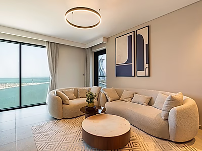 شقة 1 غرفة نوم بإطلالة بحرية كاملة – برج لو ميراج، لوسيل مارينا