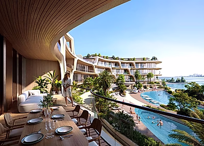 شقة فاخرة بغرفة نوم واحدة | من تصميم زها حديد | جزيرة قطيفان – قطر