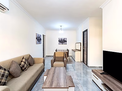 شقة تمليك مفروشة ومؤجرة من غرفتين في الوكرة | مجمع سكني مغلق | استثمار جاهز بعائد مضمون