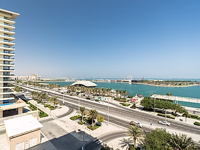 لي ميراج لوسيل مارينا – شقة غرفة نوم واحدة بإطلالة جزئية على البحر