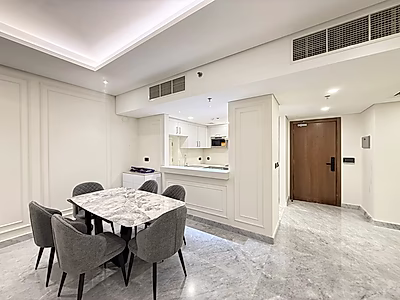 شقة جديدة كليًا مع غرفتي نوم + غرفة خادمة | طابق علوي | دفع عند الاستلام | لوسيل مارينا