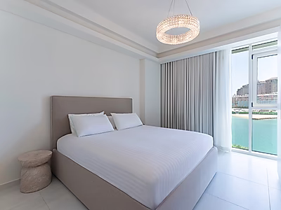 شقة فاخرة بغرفة نوم واحدة وحمام واحد مع إطلالة كاملة على البحر - ممشى جزيرة جيوان