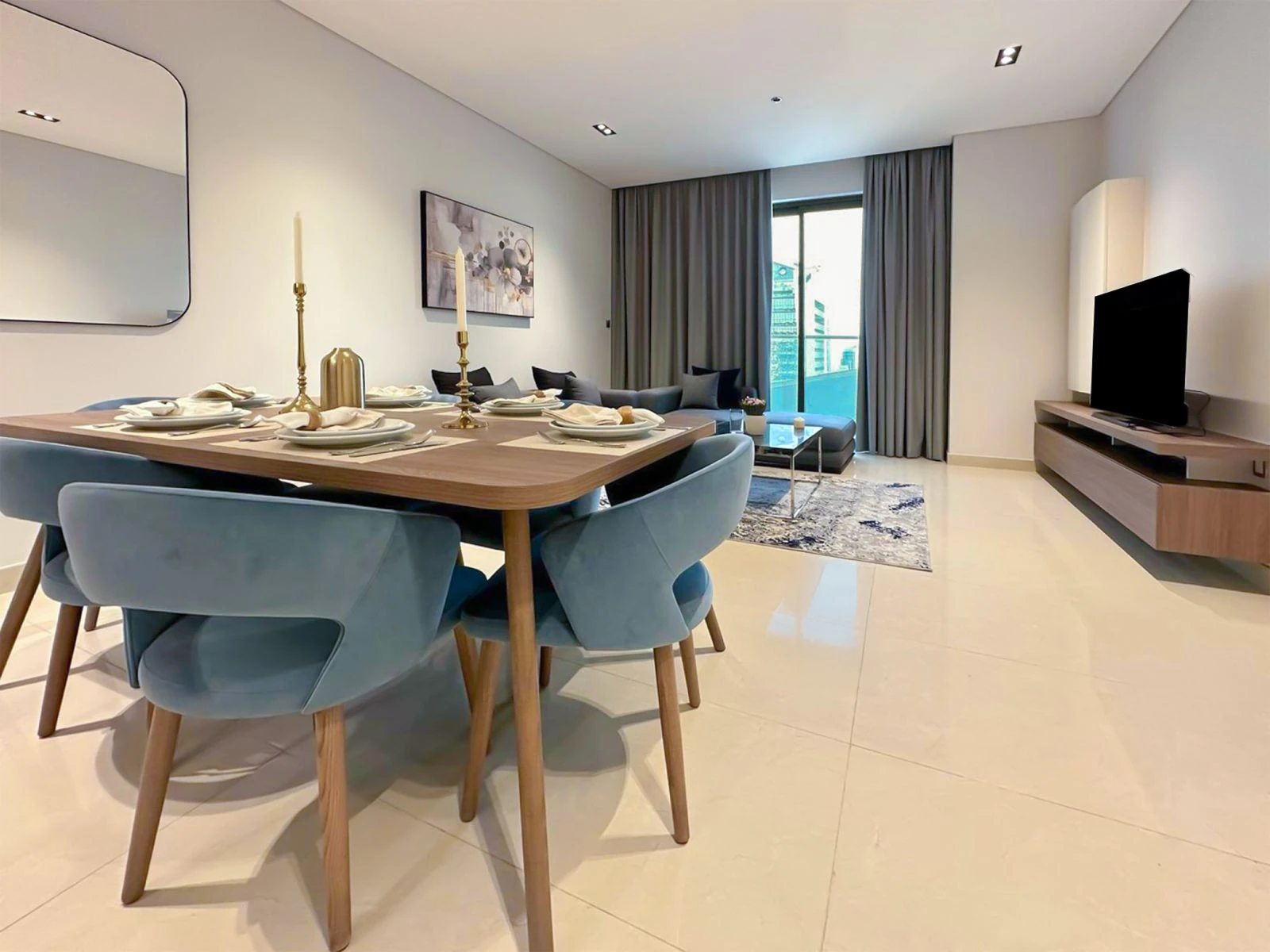 شقة مفروشة بغرفتي نوم في لوسيل مارينا | سند ملكية | إطلالة بحرية