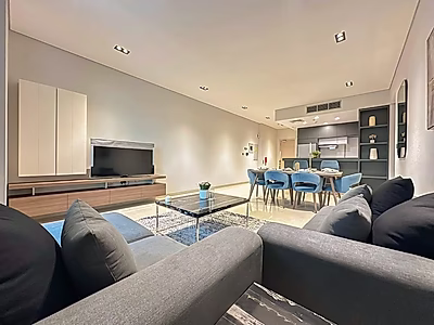 شقة مفروشة بغرفتي نوم في لوسيل مارينا | سند ملكية | إطلالة بحرية