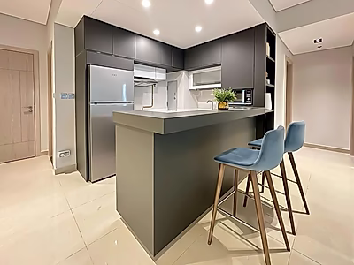 شقة مفروشة بغرفتي نوم في لوسيل مارينا | سند ملكية | إطلالة بحرية