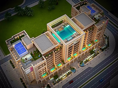 Fox Hills: New Residential & Commercial Tower — Only QR 10,833/month for 84 Months