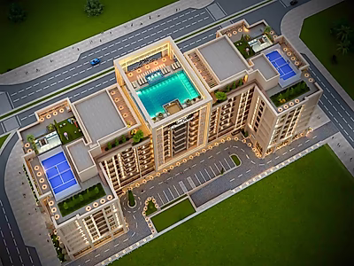 Fox Hills: New Residential & Commercial Tower — Only QR 10,833/month for 84 Months