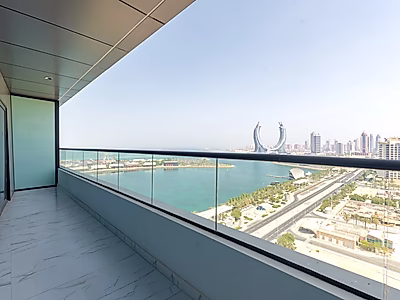 شقة جديدة كليًا مكونة من غرفتي نوم بإطلالة كاملة على البحر في المارينا مع خطة سداد مرنة