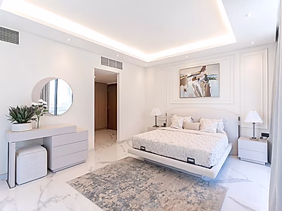 شقة جديدة كليًا مكونة من غرفتي نوم بإطلالة كاملة على البحر في المارينا مع خطة سداد مرنة