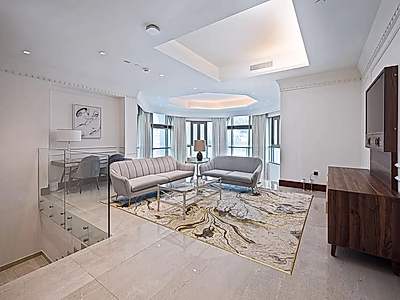 تاون هاوس فاخر دوبلكس مع مسبح خاص وإطلالة بحرية في سانت ريجيس مرسى العرب – جزيرة اللؤلؤة