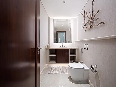 تاون هاوس فاخر دوبلكس مع مسبح خاص وإطلالة بحرية في سانت ريجيس مرسى العرب – جزيرة اللؤلؤة