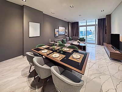 شقة رائعة مكونة من غرفتي نوم للبيع في مدينة ياسمين