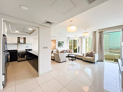 شقة رائعة بغرفتين | منطقة المارينا