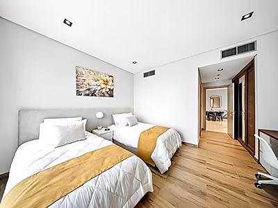 شقة غرفتين و3 حمامات - لوسيل مارينا - جاهزة ومؤجرة