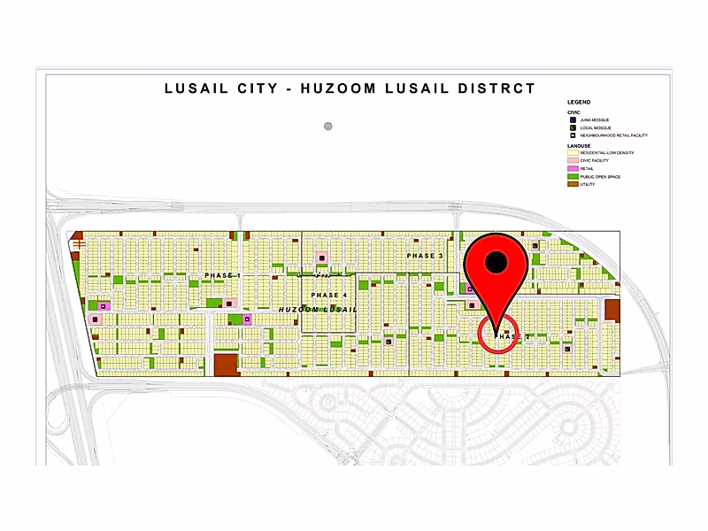 555 Sqm Corner Lot in Phase 2 | Huzoom Lusail - Photo 1