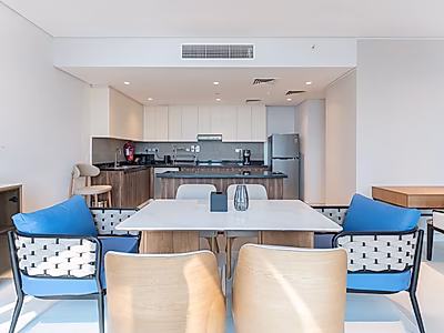 أناقة بجانب البحر | شقة بغرفة نوم واحدة للإيجار