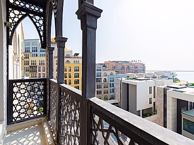 أناقة بجانب البحر | شقة بغرفة نوم واحدة للإيجار