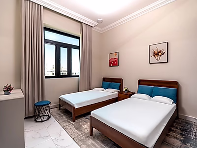 شقة أنيقة بغرفتين في الوعب