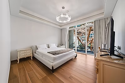 للبيع شقة من غرفتين مع غرفة خادمة في جزيرة جيوان