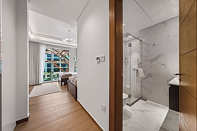 للبيع شقة من غرفتين مع غرفة خادمة في جزيرة جيوان