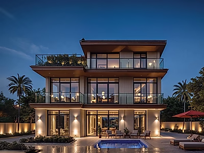 فلل مستقلة في حزوم  لوسيل | أكثر من 12 تصميم وخطط سداد ميسرة