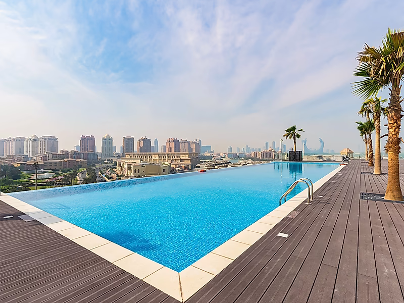 شقة جميلة جدًا غرفتين + غرفة خادمة في اللؤلؤة - Photo 12