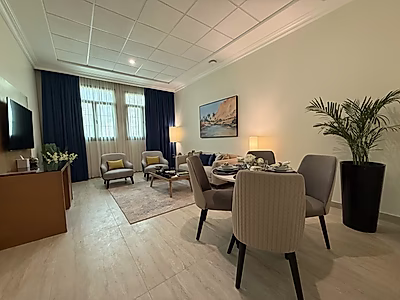 شقة فندقية جديدة كليًا بغرفة نوم للإيجار | بن محمود