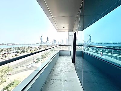 ملاذ فاخر بغرفتي نوم في منطقة المارينا