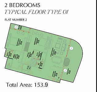 Skala Tower – Luxury 2-Bedroom Apartment with Stunning Sea View in Lusail