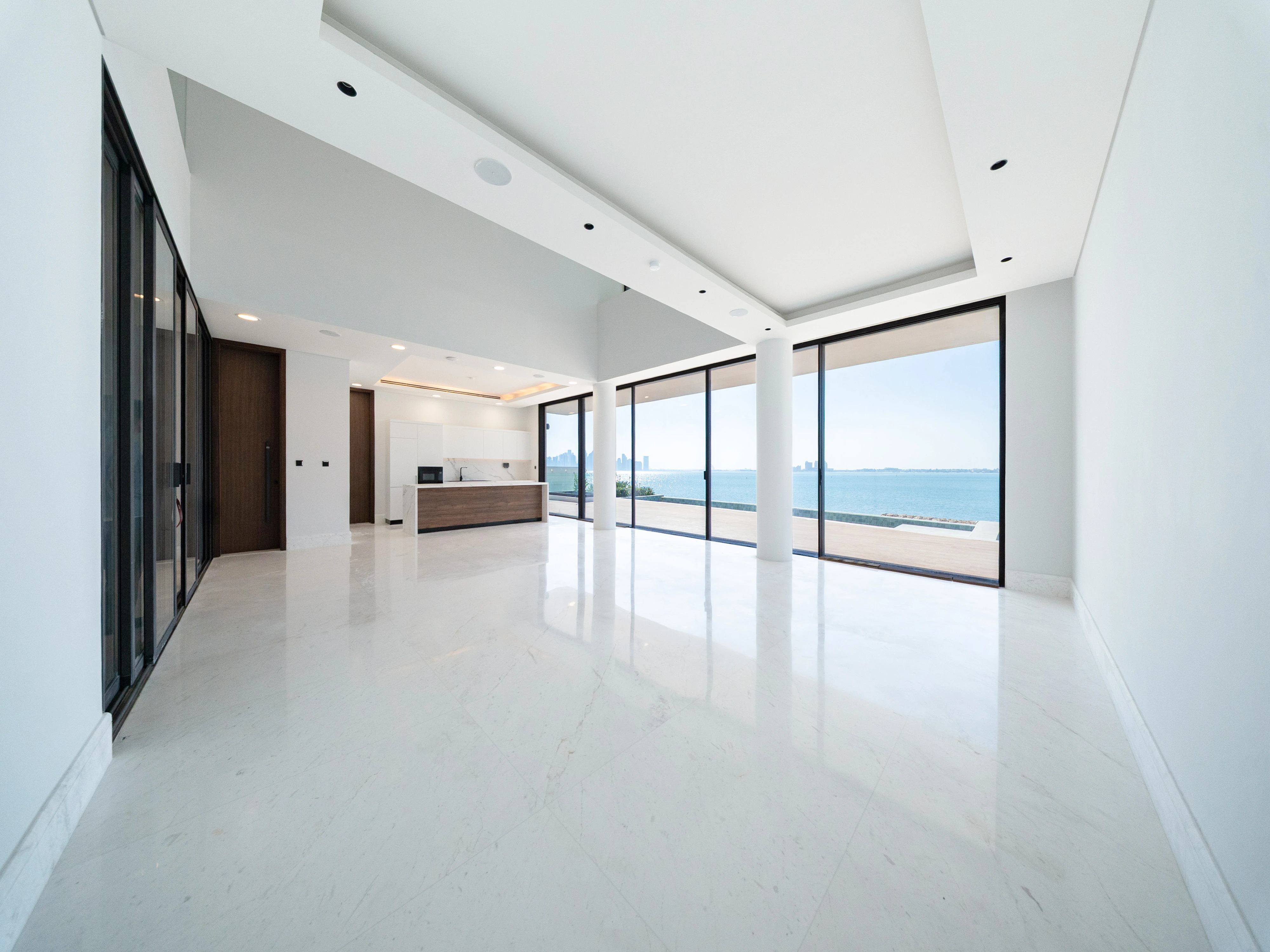 فيلا راقية مع شاطئ خاص في جزيرة اللؤلؤة