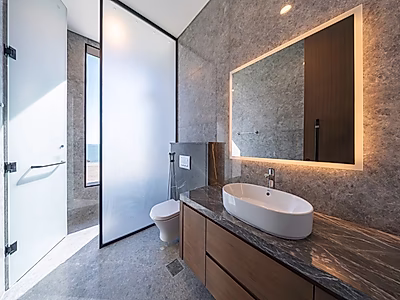 فيلا راقية مع شاطئ خاص في جزيرة اللؤلؤة