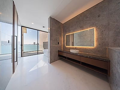 فيلا راقية مع شاطئ خاص في جزيرة اللؤلؤة