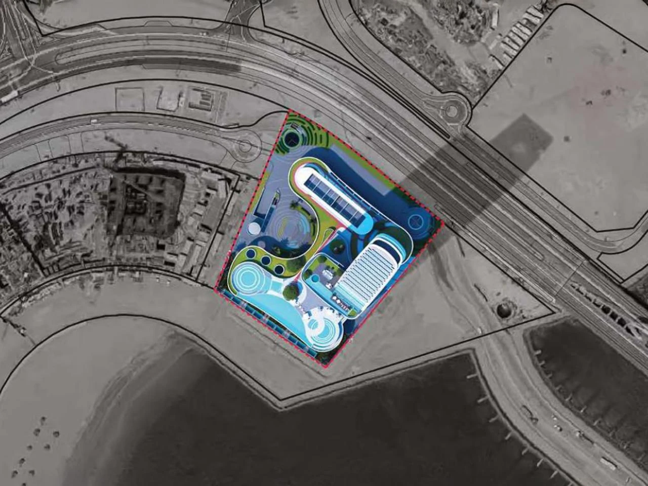 Stunning Waterfront Studio with Beach access in Lusail